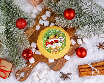 Бурлящий Donut для ванны "Happy Winter" - Манго в сливках 160 г